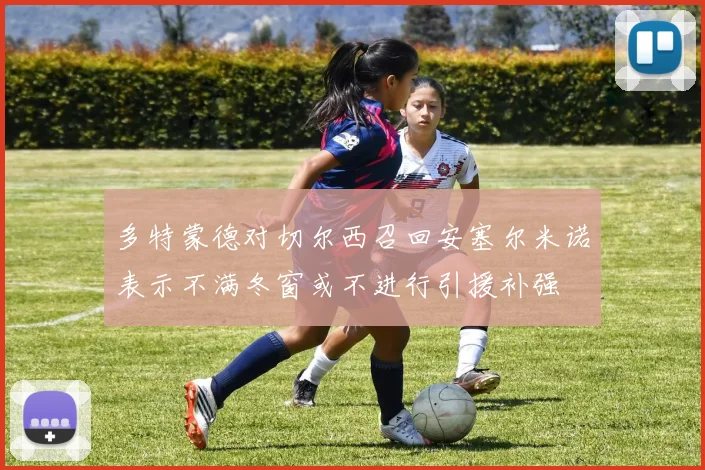多特蒙德对切尔西召回安塞尔米诺表示不满冬窗或不进行引援补强